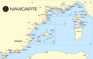 cartes marines NAVICARTE-Mediterannee